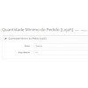 Quantidade Mínima do Pedido por Grupo para Opencart